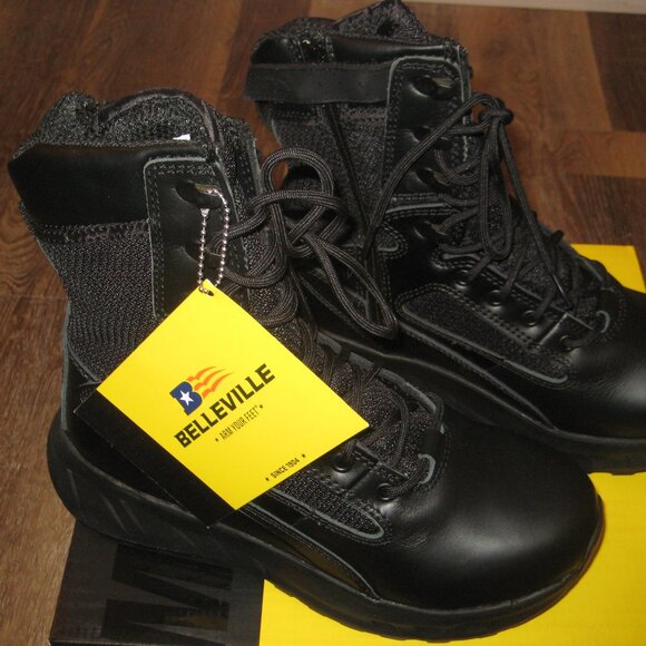 Belleville 8 inch Maximalist Tactical Boot Black Size 9 Wide - Picture 1 of 5